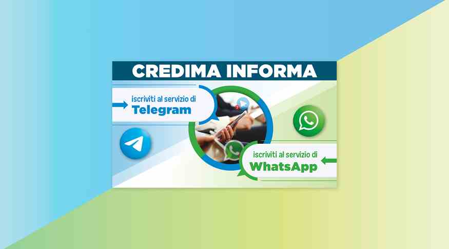 Banner servizio Whatsapp e Telegram